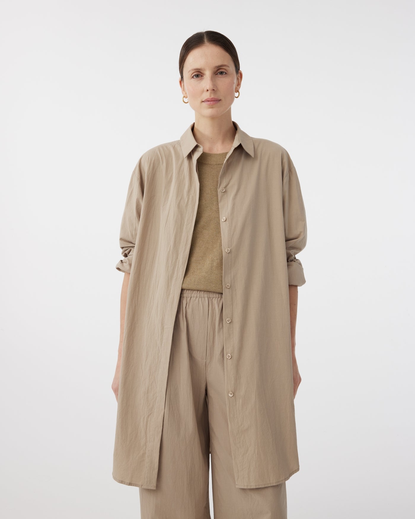 Bluse mit Mohnmuster | Khaki Bluse mit Mohnmuster | Khaki