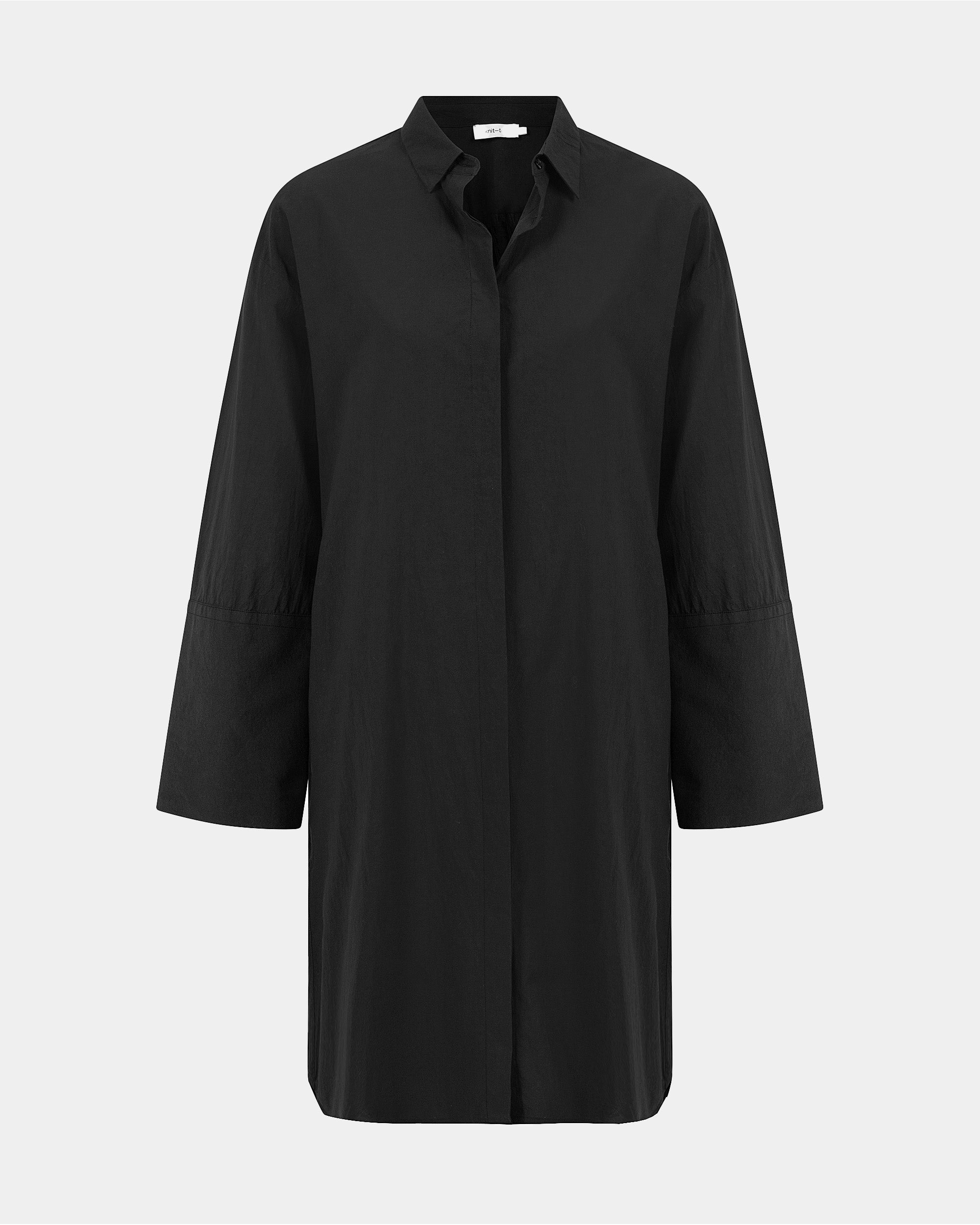 Bluse mit Mohnmuster | Schwarz Bluse mit Mohnmuster | Schwarz