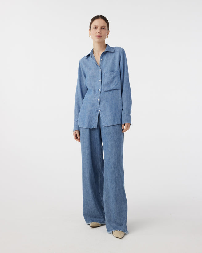 Yvette Blouse | Blue Yvette Blouse | Blue