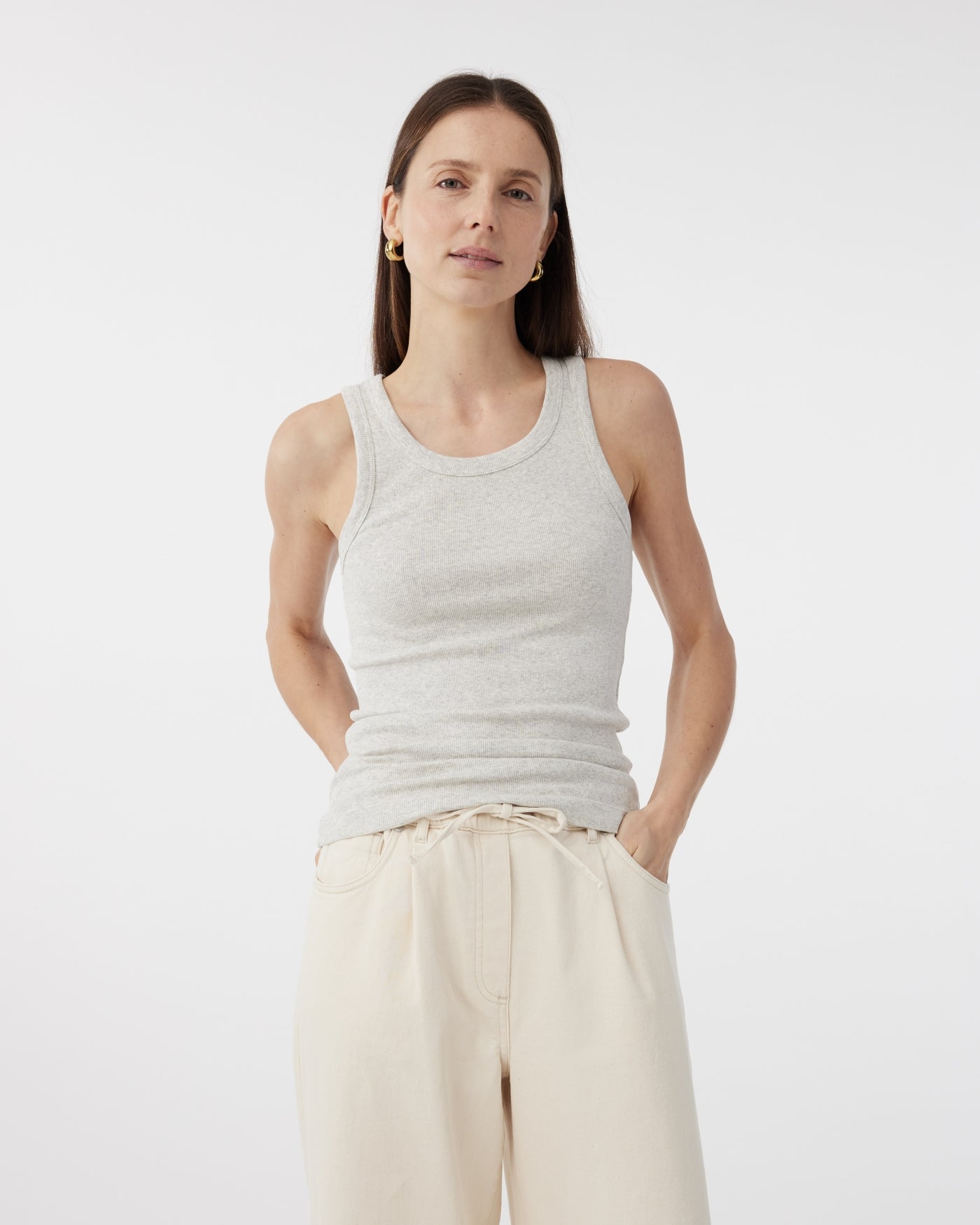 Ella Top | Light Grey Ella Top | Light Grey