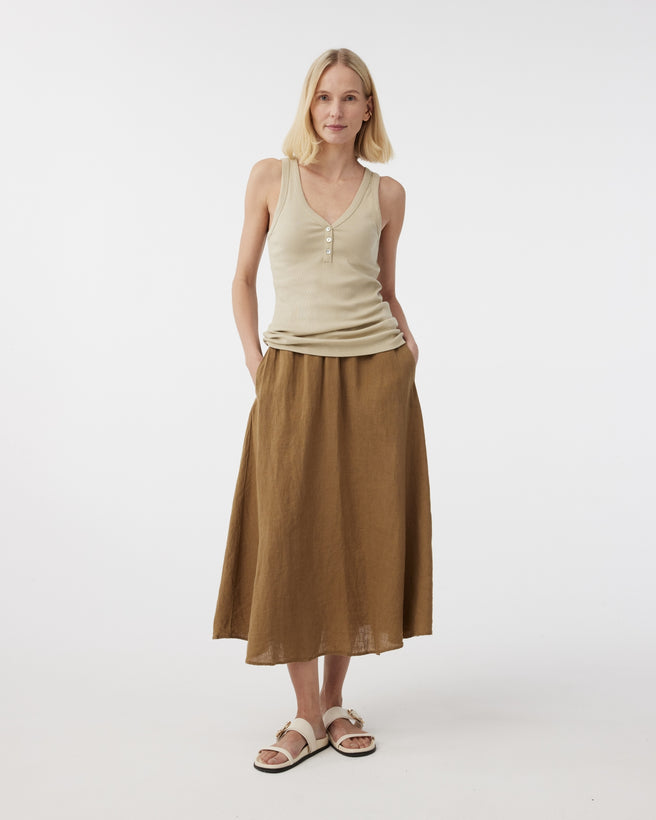 Tilly Top | Khaki Tilly Top | Khaki