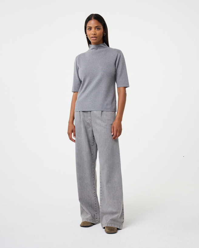 Molly Top | Mid Grey Molly Top | Mid Grey
