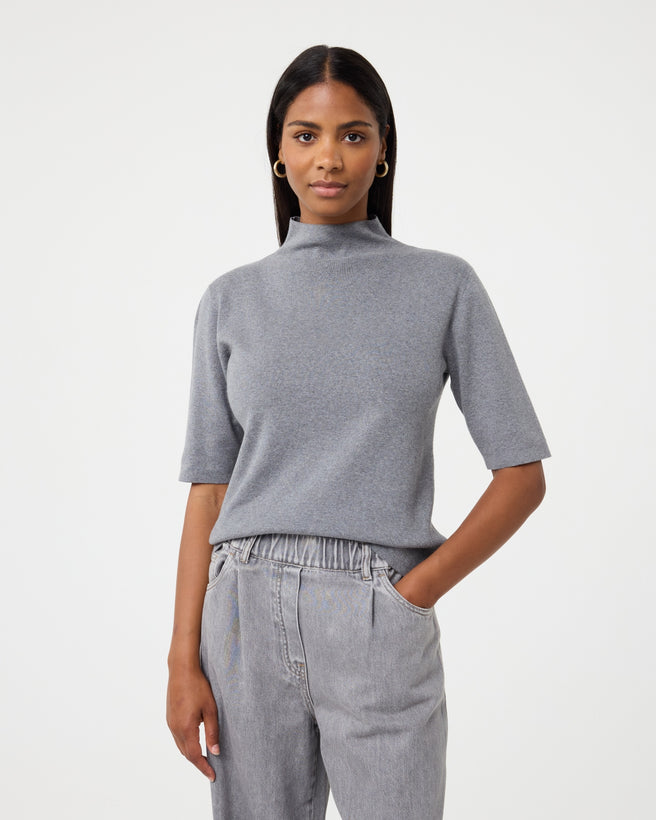 Molly Top | Mid Grey Molly Top | Mid Grey