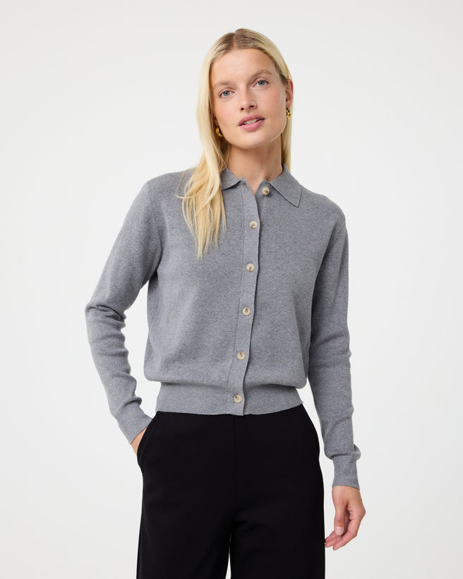 Fleur Cardigan | Mid Grey Fleur Cardigan | Mid Grey