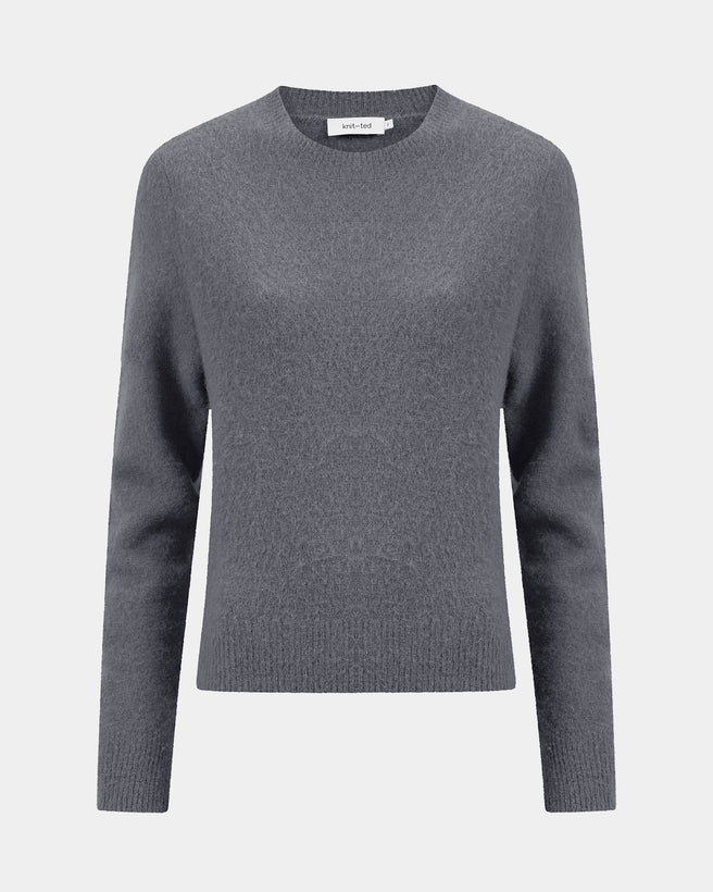 Riley Pullover | Mid Grey Riley Pullover | Mid Grey