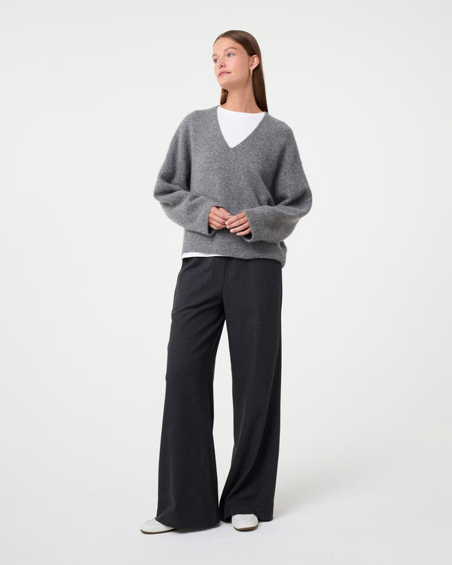 Lucia Pullover | Mid Grey Lucia Pullover | Mid Grey