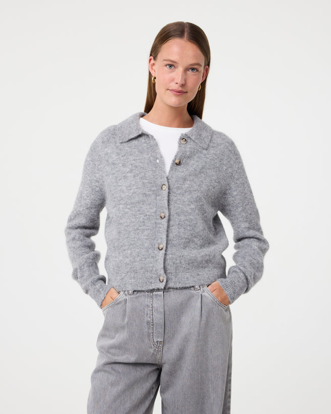Danny Cardigan | Mid Grey Danny Cardigan | Mid Grey