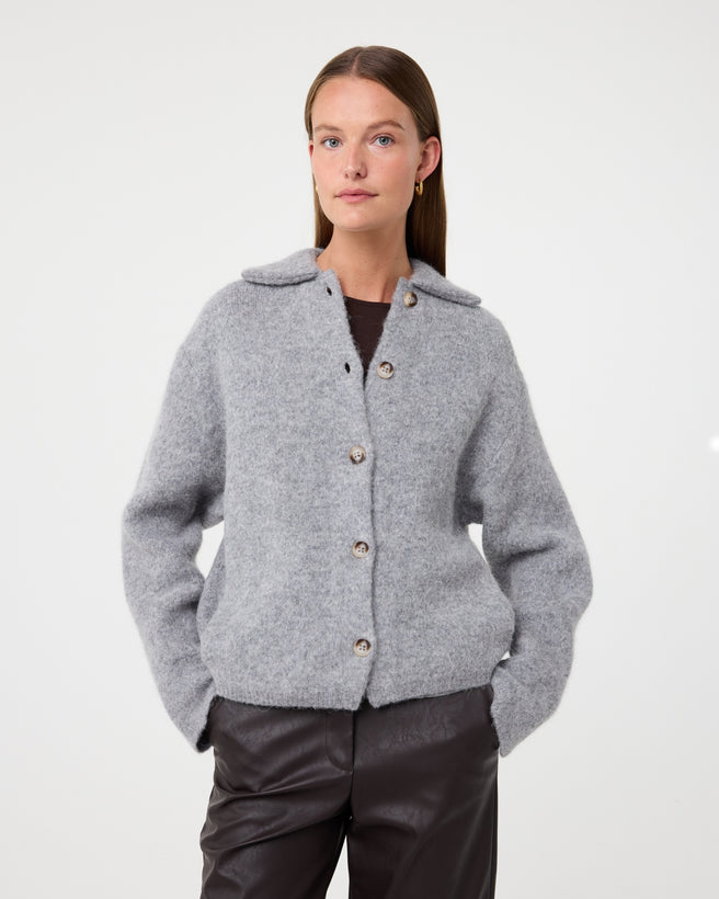 Bella Cardigan | Mid Grey Bella Cardigan | Mid Grey