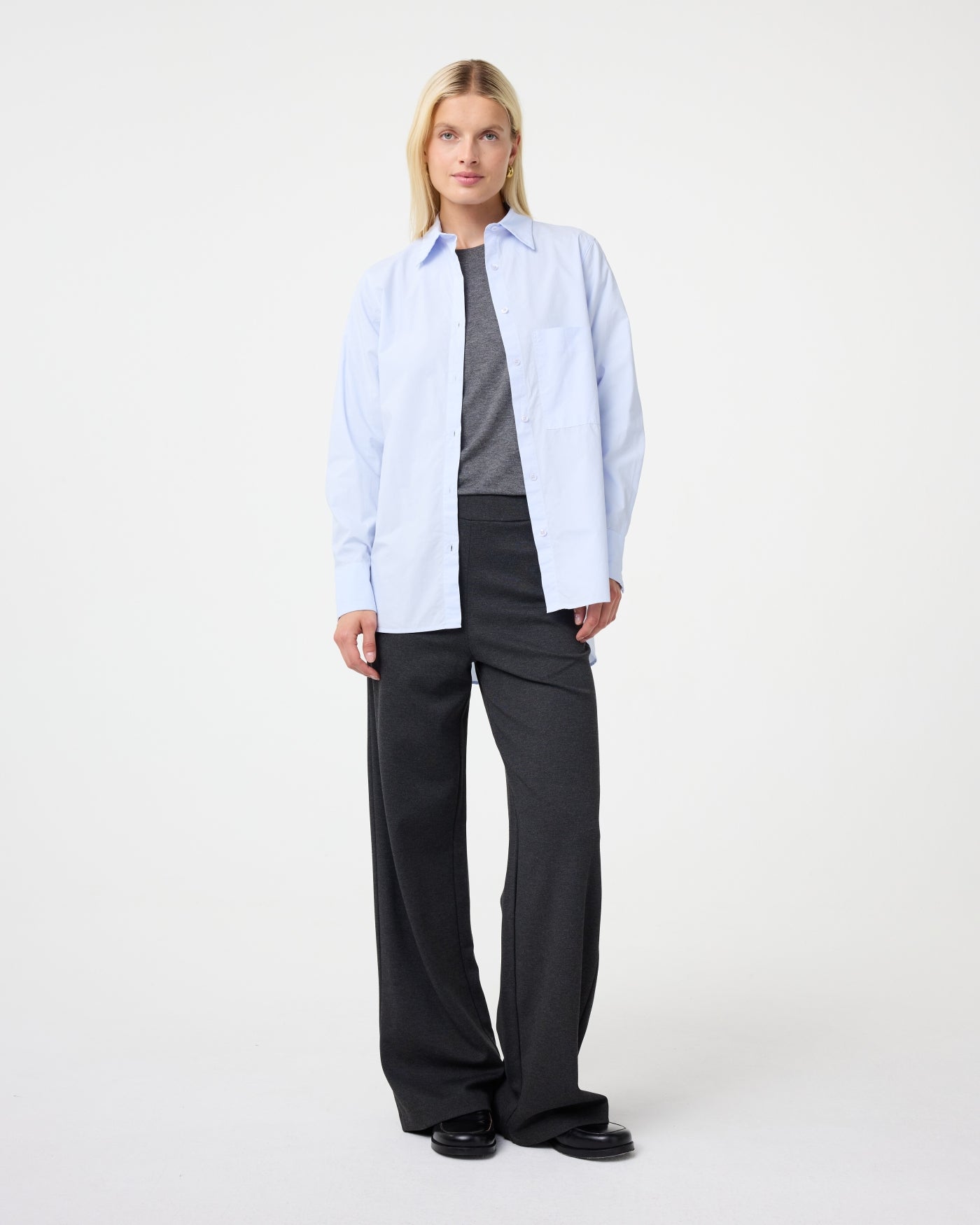 Lies Blouse | Oxford Blue Lies Blouse | Oxford Blue