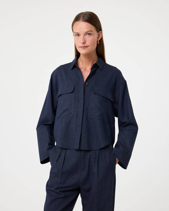 Cara Blouse | Night Blue Cara Blouse | Night Blue