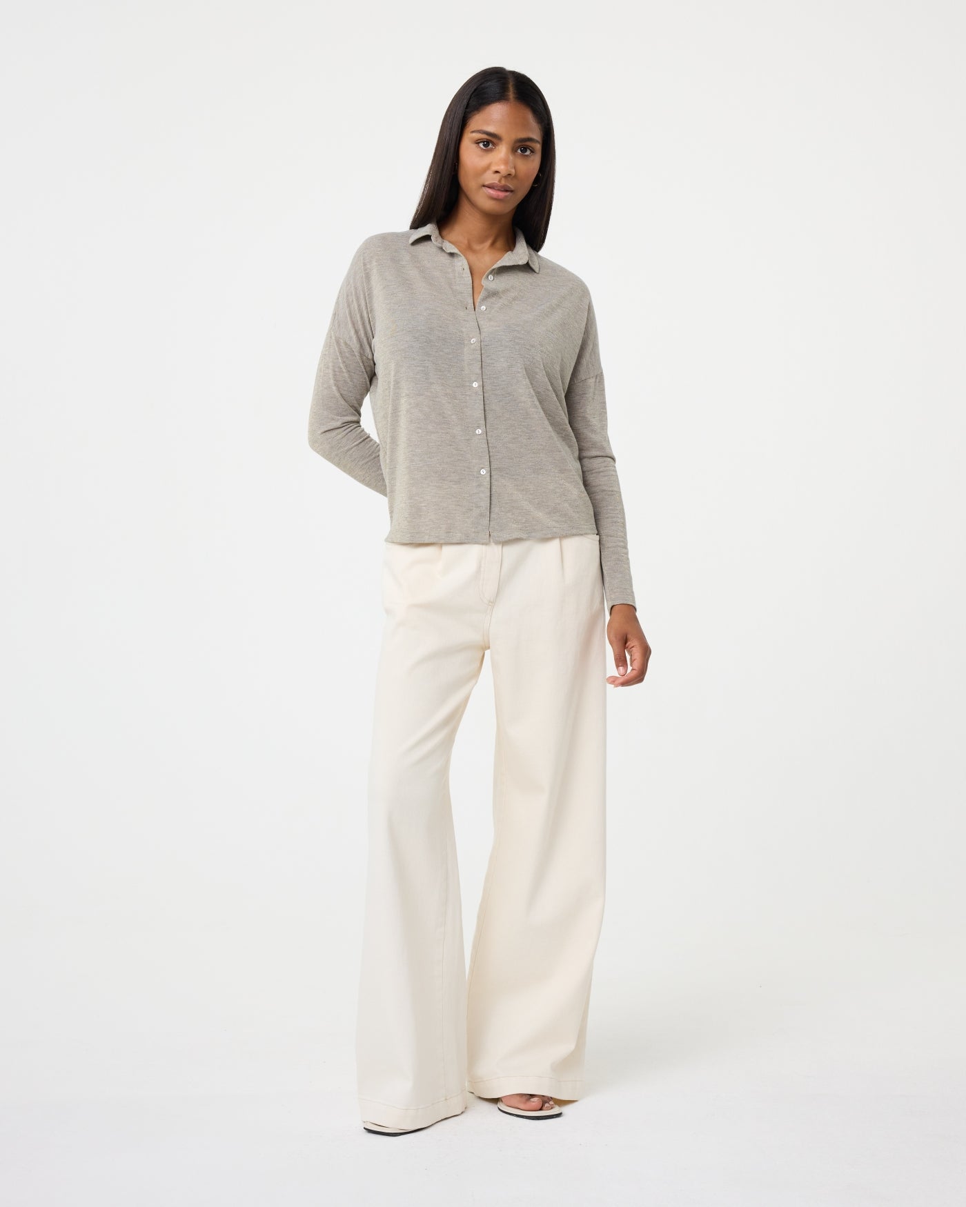 Penelope Blouse | Greige Penelope Blouse | Greige