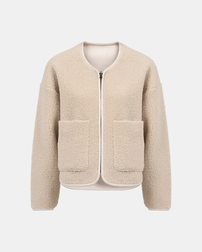 Teddie Jacket | Creme Teddie Jacket | Creme