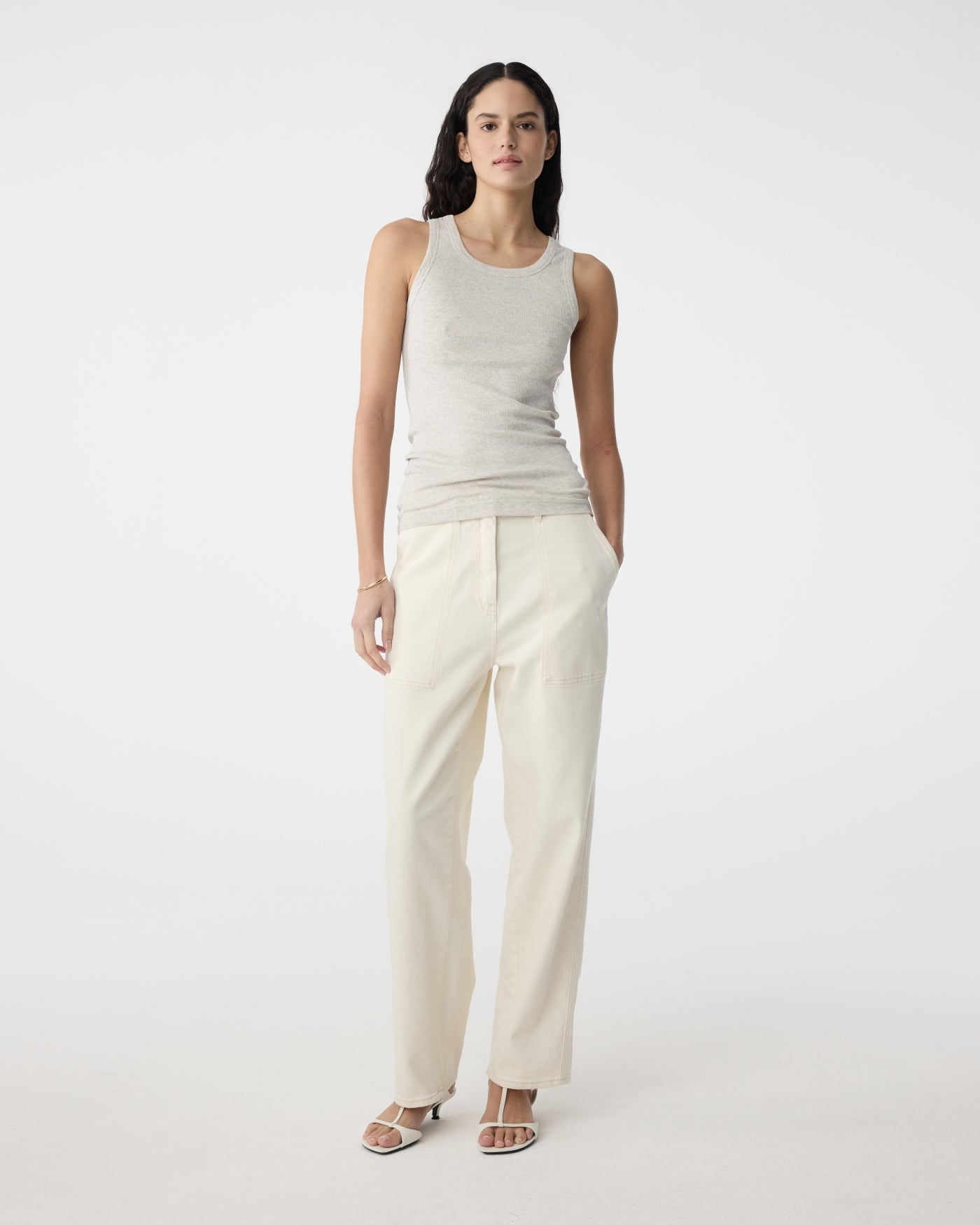 Ella Top | Grey Melange