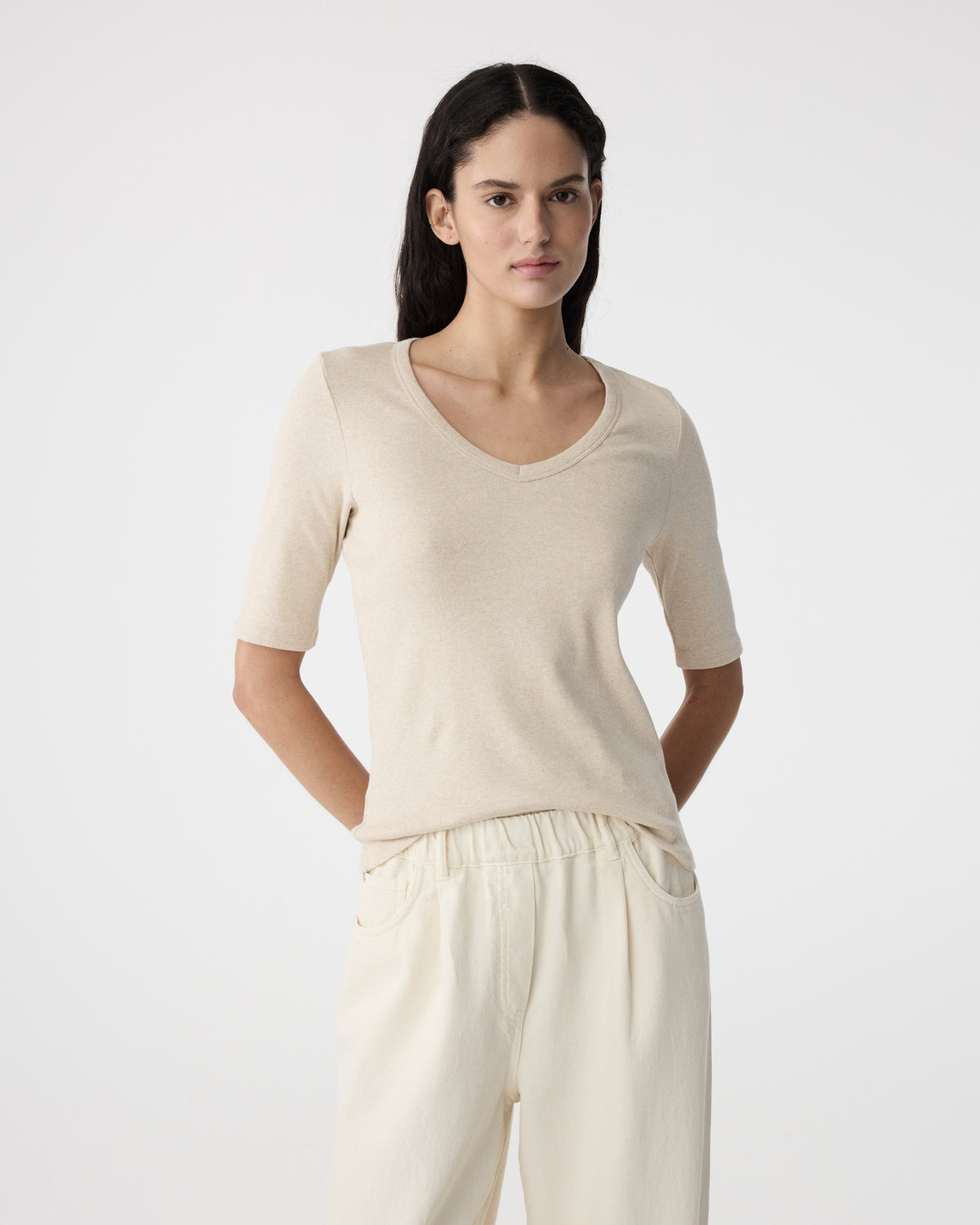 Eden T-Shirt | Sand Melange