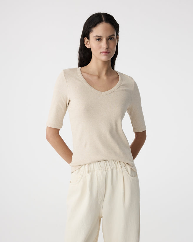 Eden T-Shirt | Sand Melange