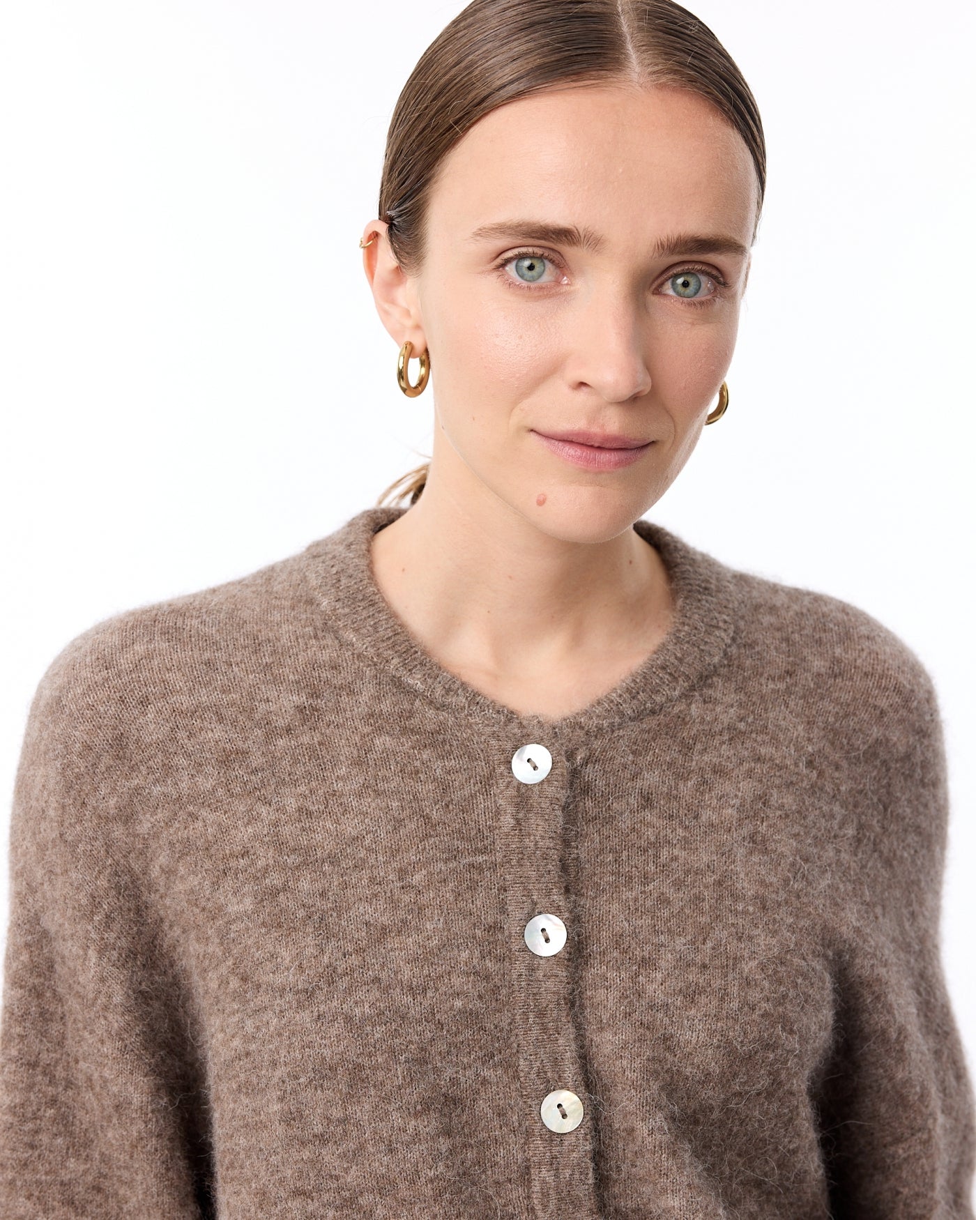 Britney Cardigan | Walnut