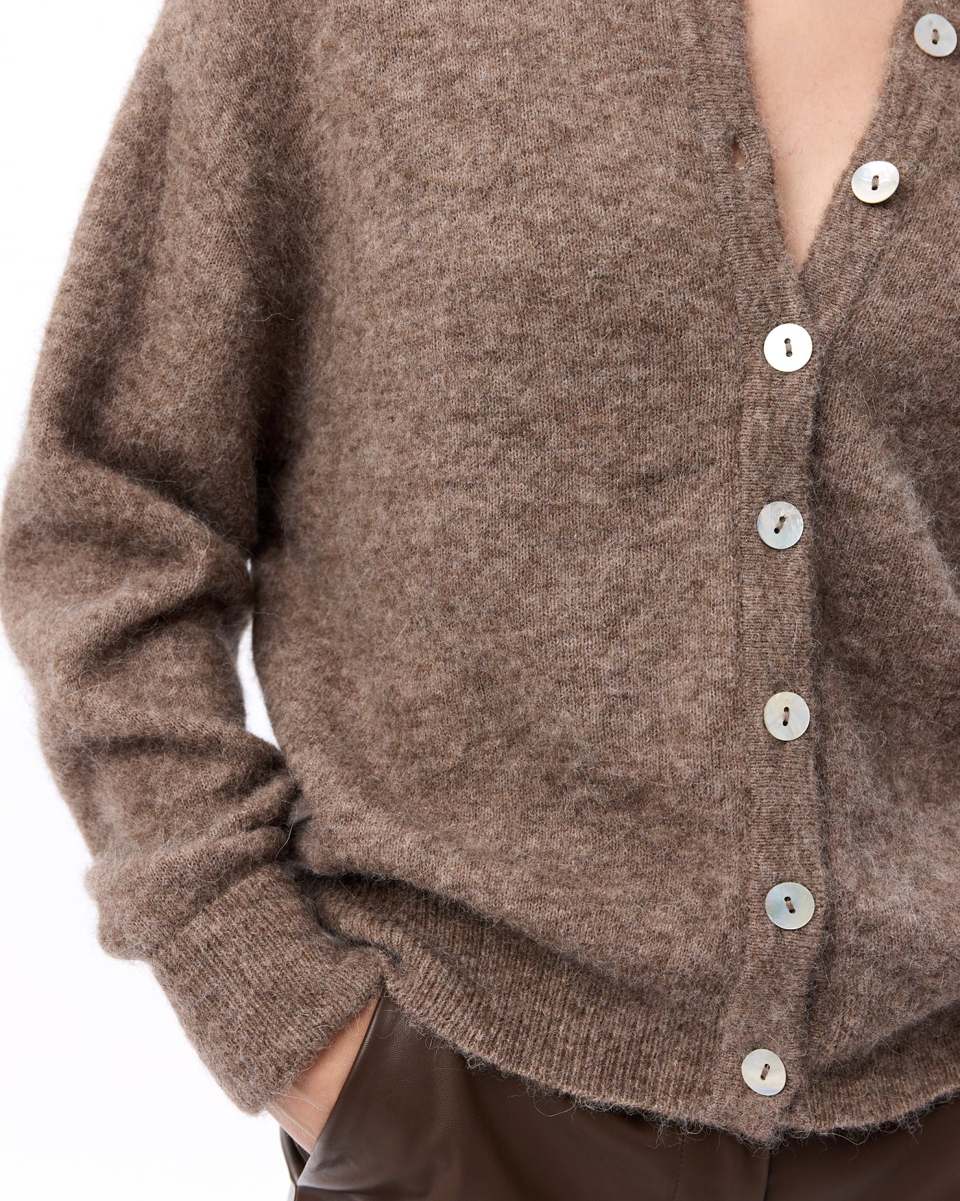 Britney Cardigan | Walnut