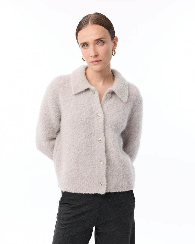 Asa Cardigan | Greige