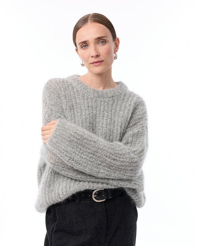 Phoebe Pullover | Mid Grey