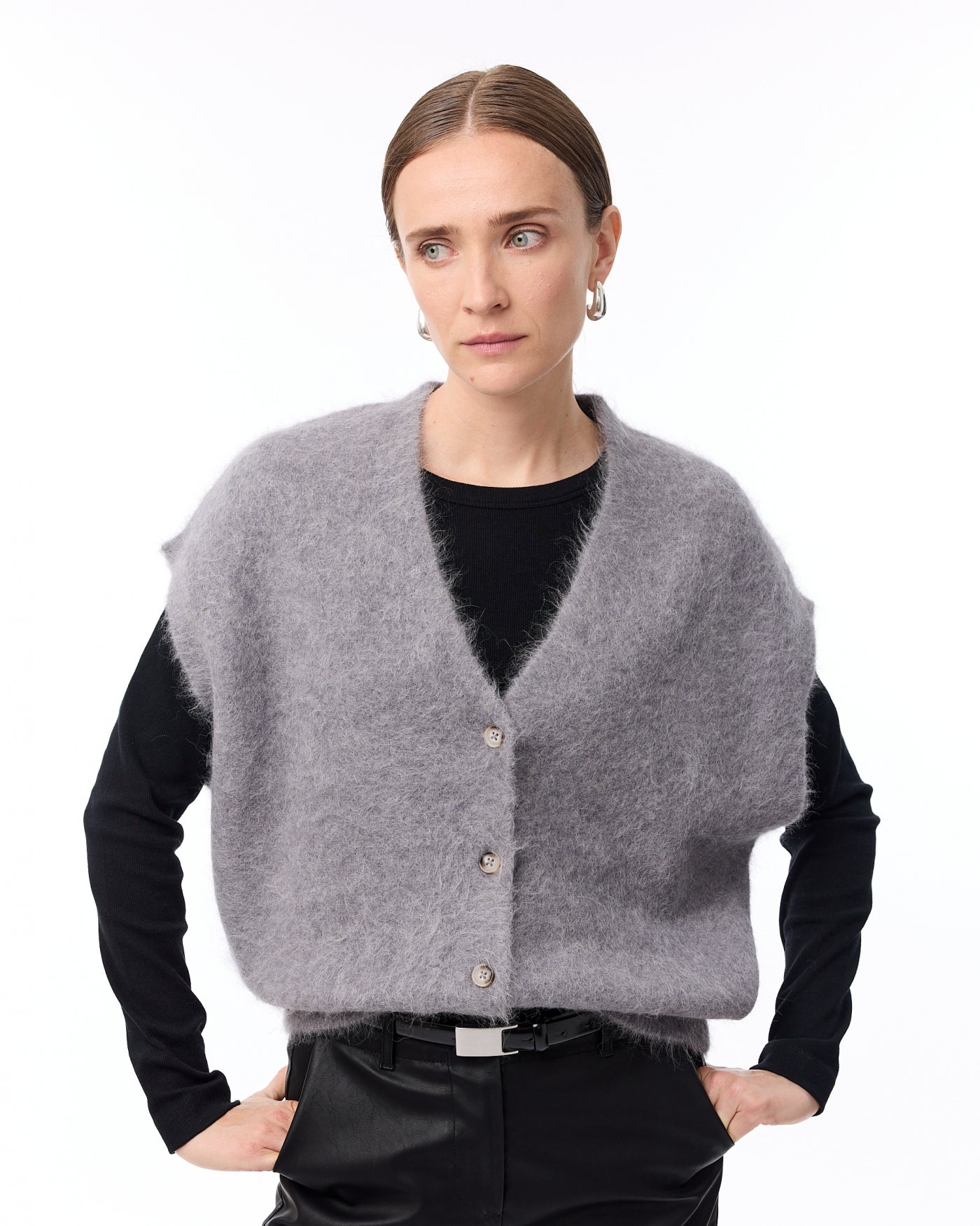 Constanze Cardigan | Mid Grey