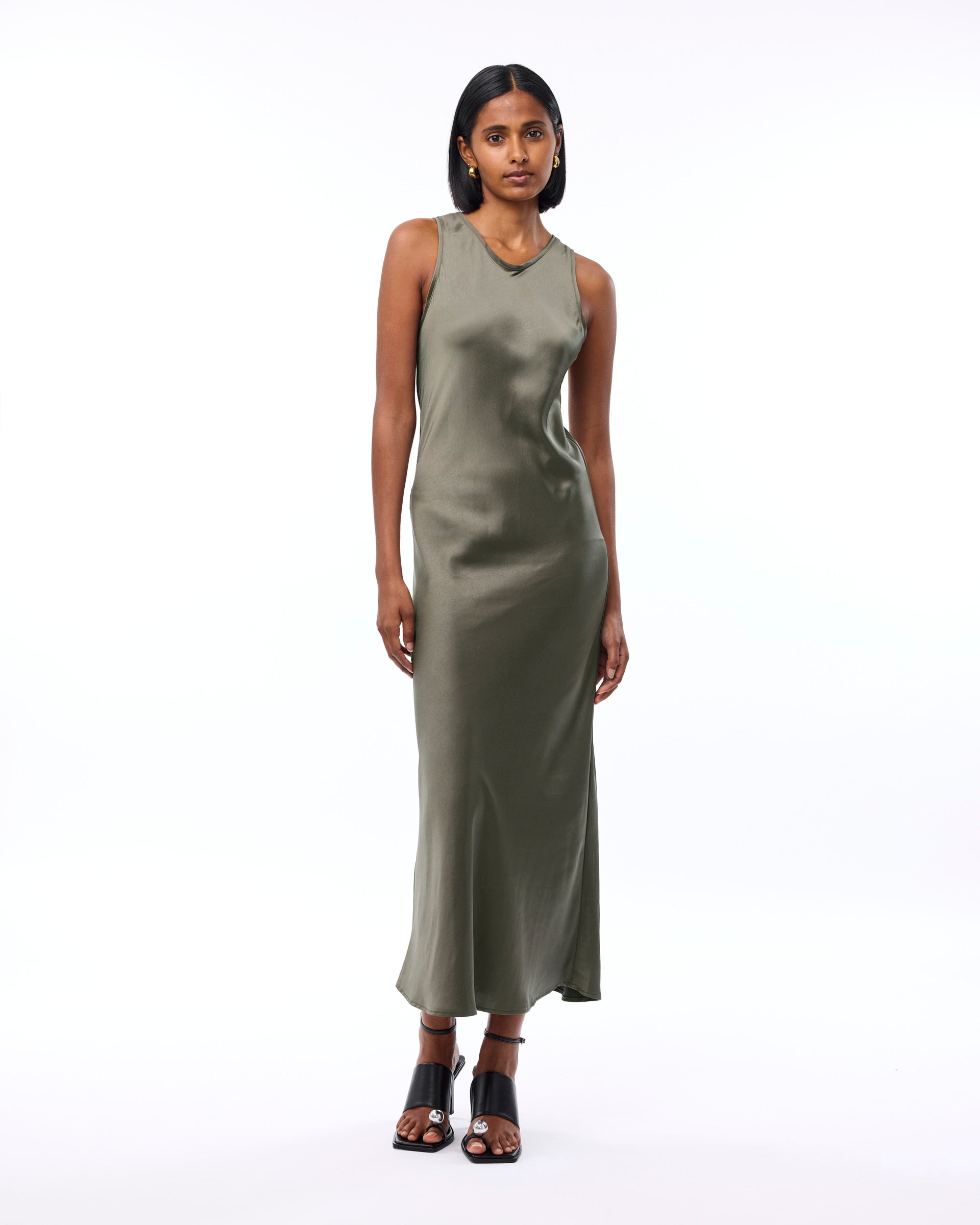 Berry Dress | Dark Olive