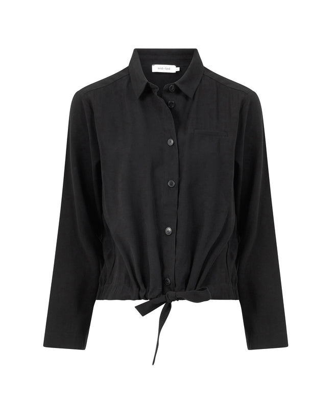 Reina Bluse | Schwarz