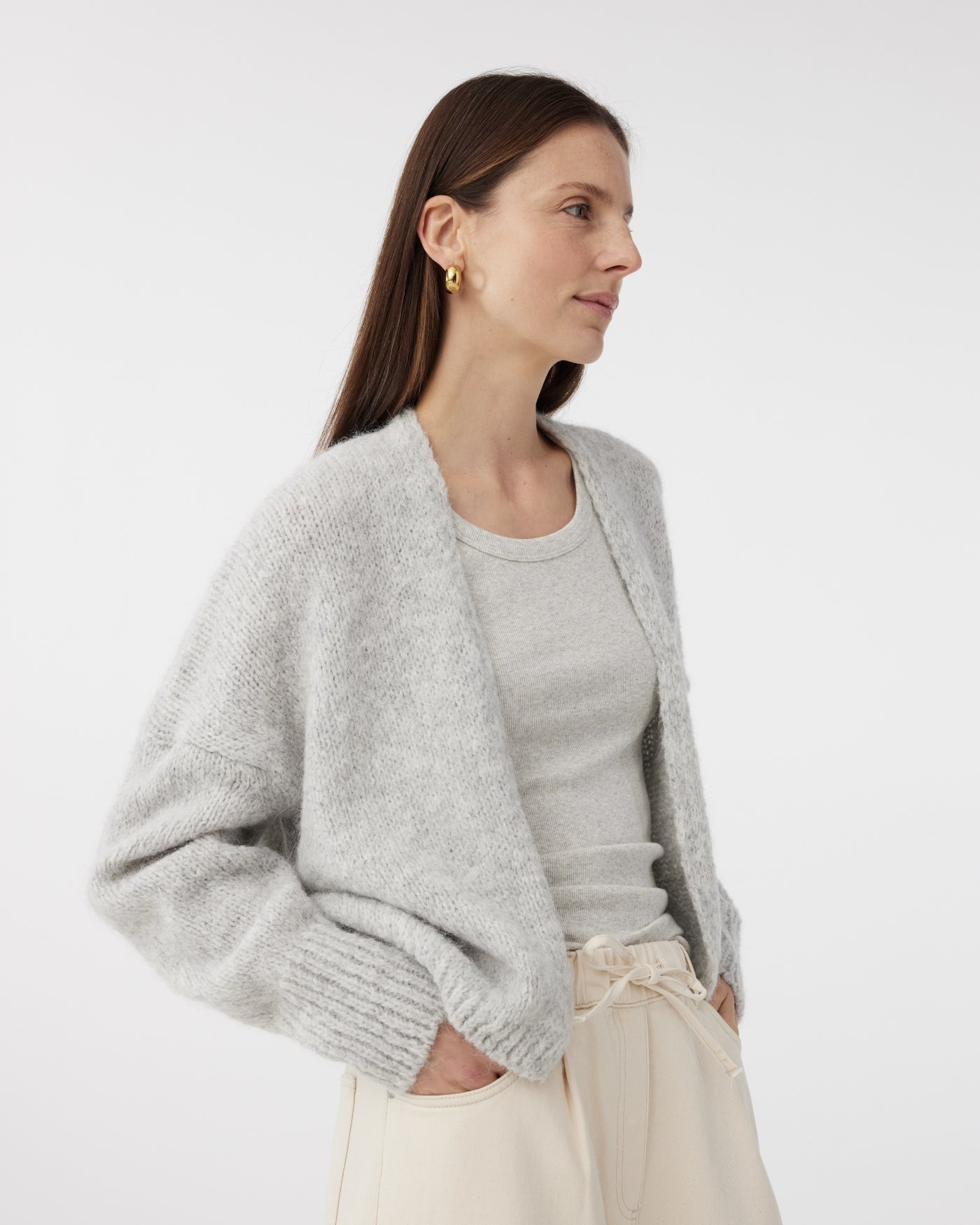 Becky Cardigan | Light Grey