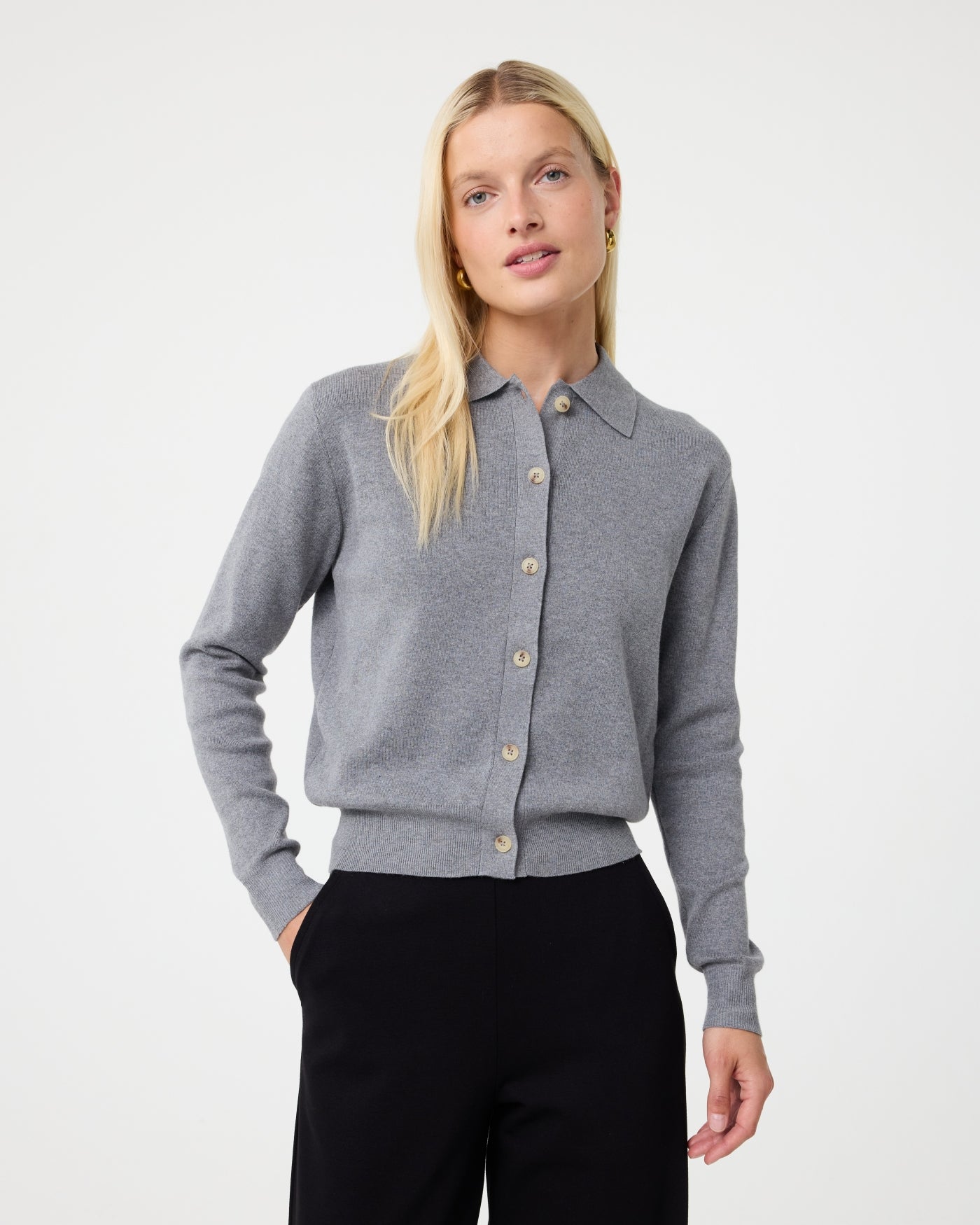 Fleur Cardigan | Mid Grey