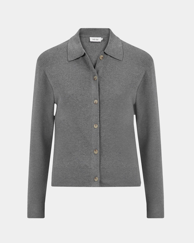 Fleur Cardigan | Mid Grey