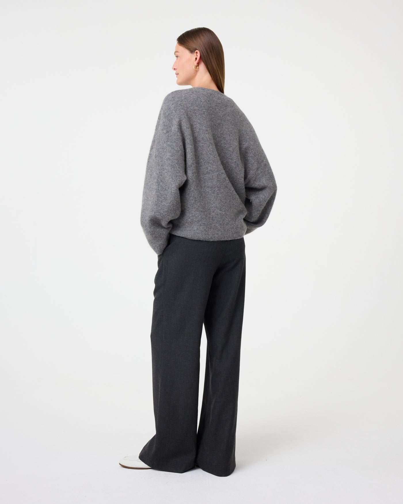 ニット/セーター UNDRESSED REMAKE LIKE TAILORED TOP Le Marais Knit Sweater Ash – Nude Project