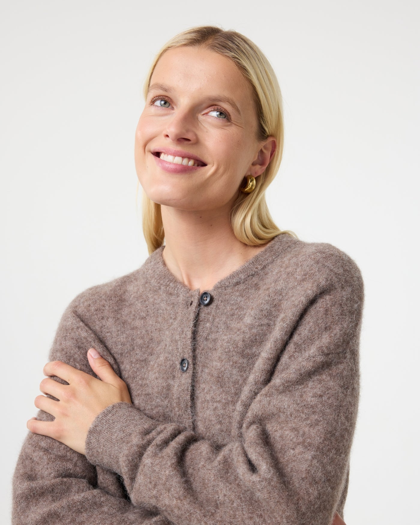 Britney Cardigan | Walnut