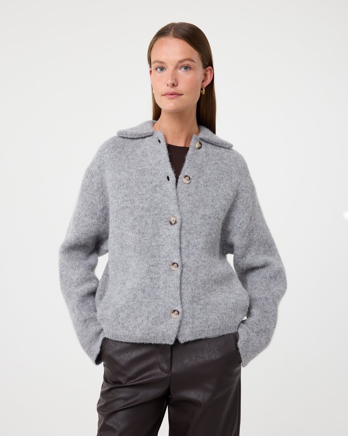 Bella Cardigan | Mid Grey