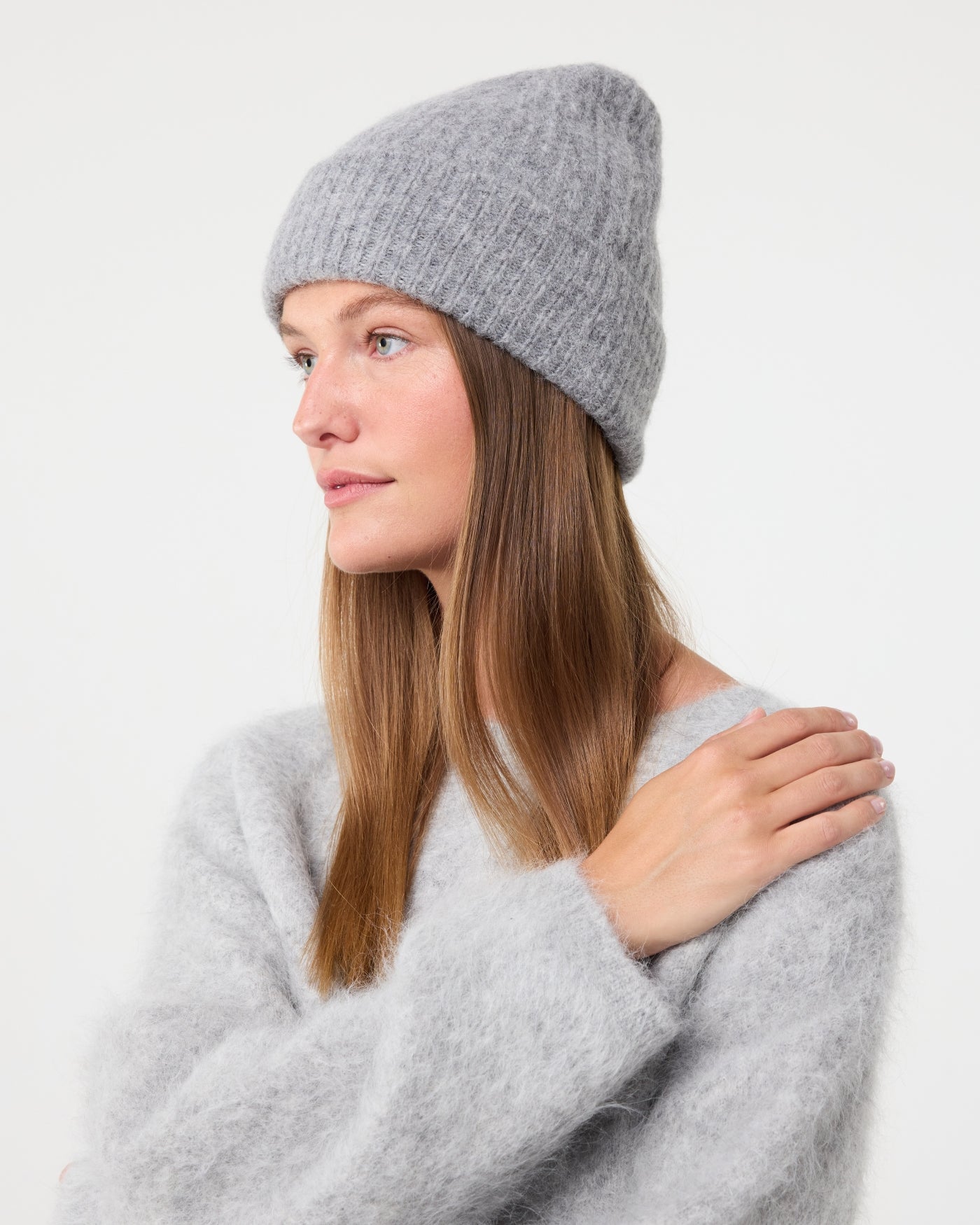 Nora Beanie | Mid Grey
