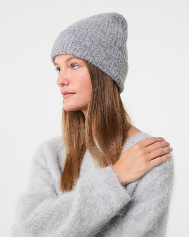 Nora Beanie | Mid Grey