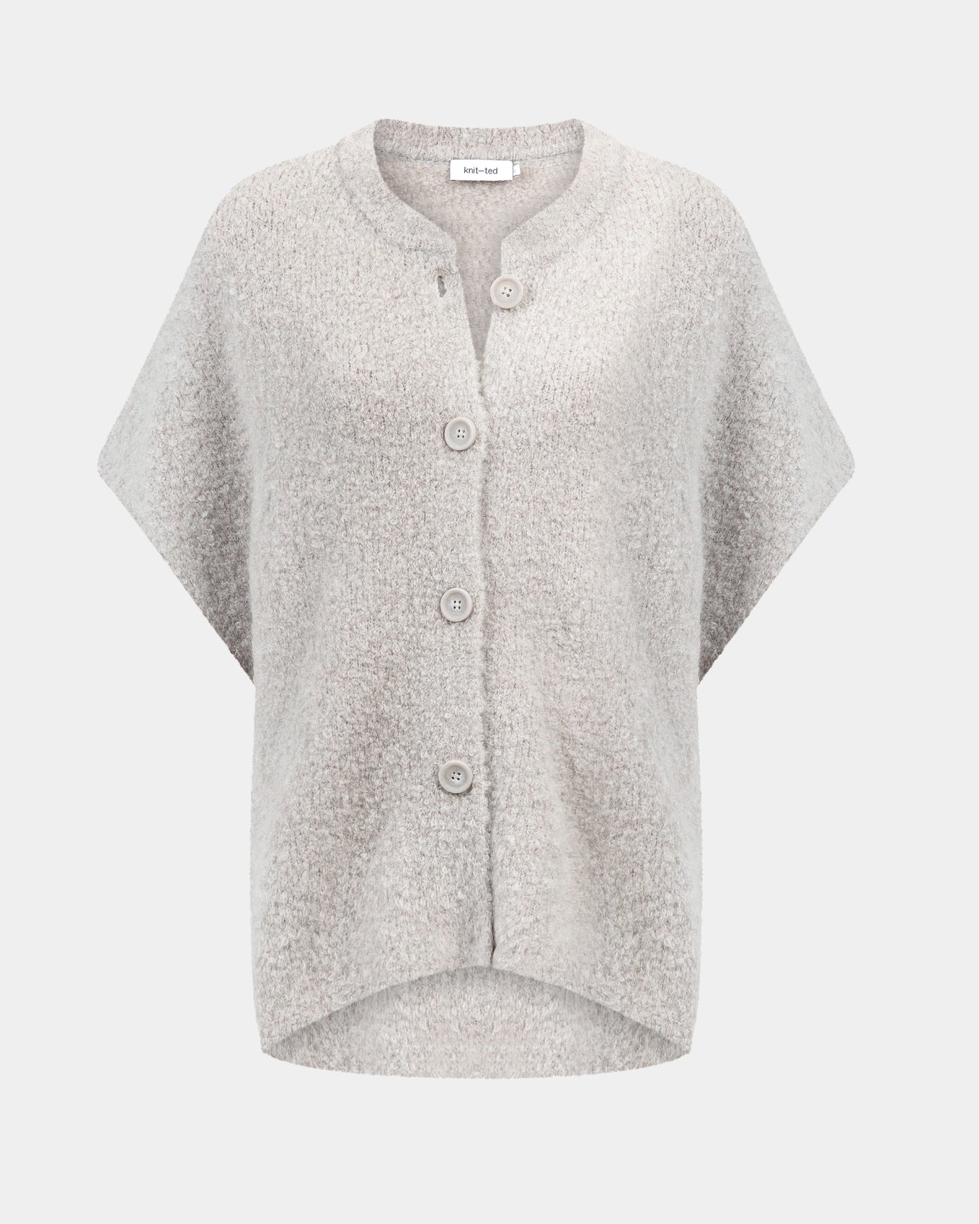 Fifi Poncho | Soft Grey