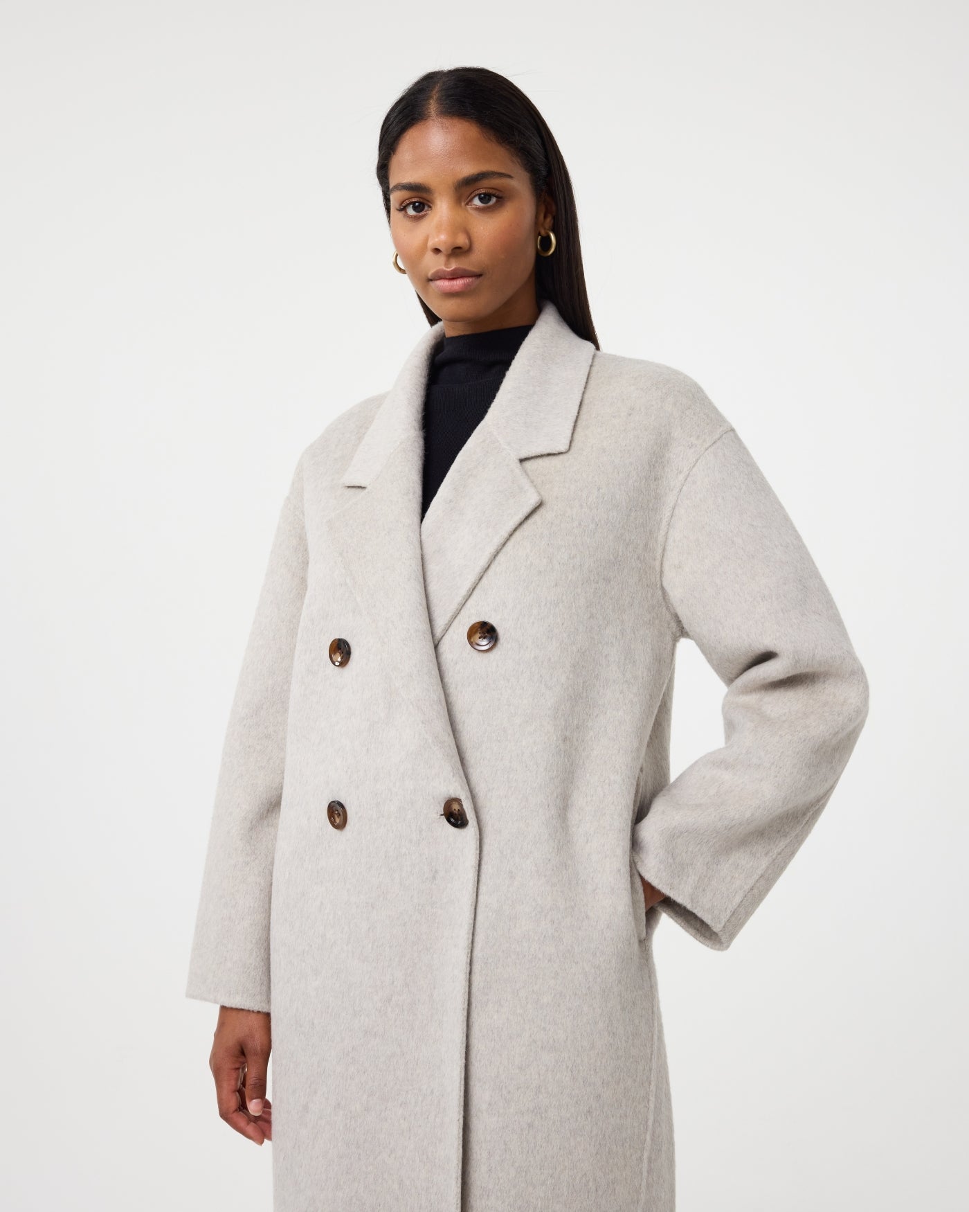 Nicole Coat | Greige – Knit-ted