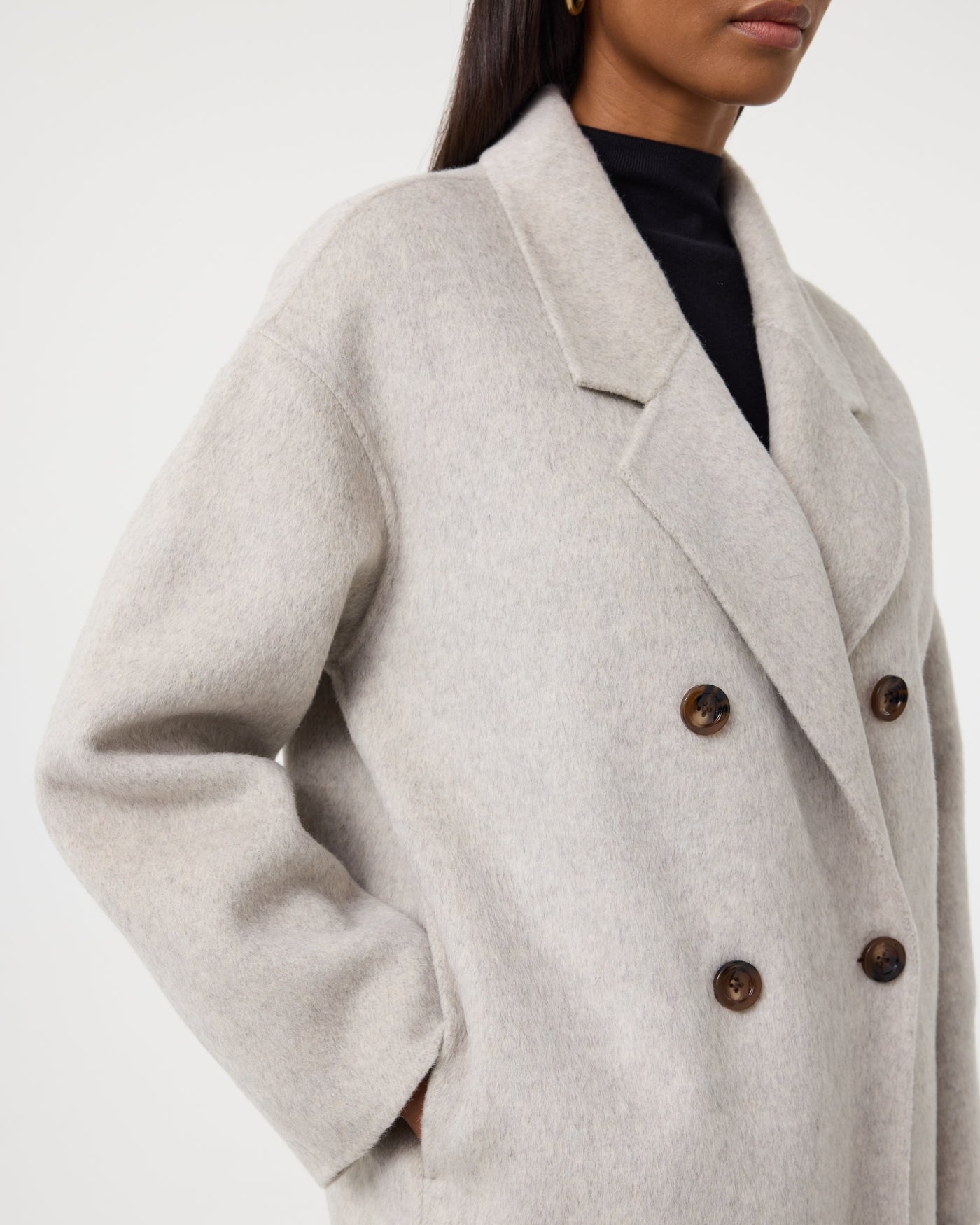 Nicole Coat | Greige – Knit-ted