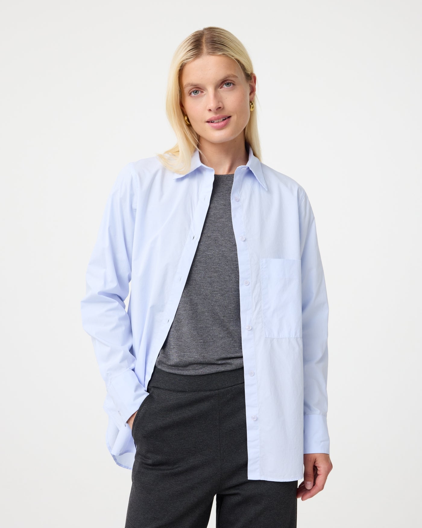 Lies Blouse | Oxford Blue
