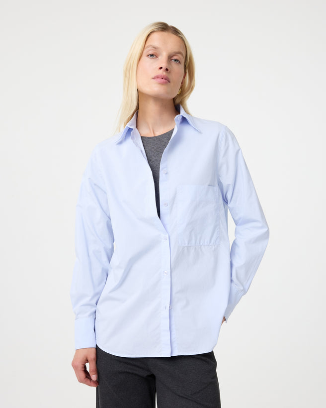 Lies Blouse | Oxford Blue
