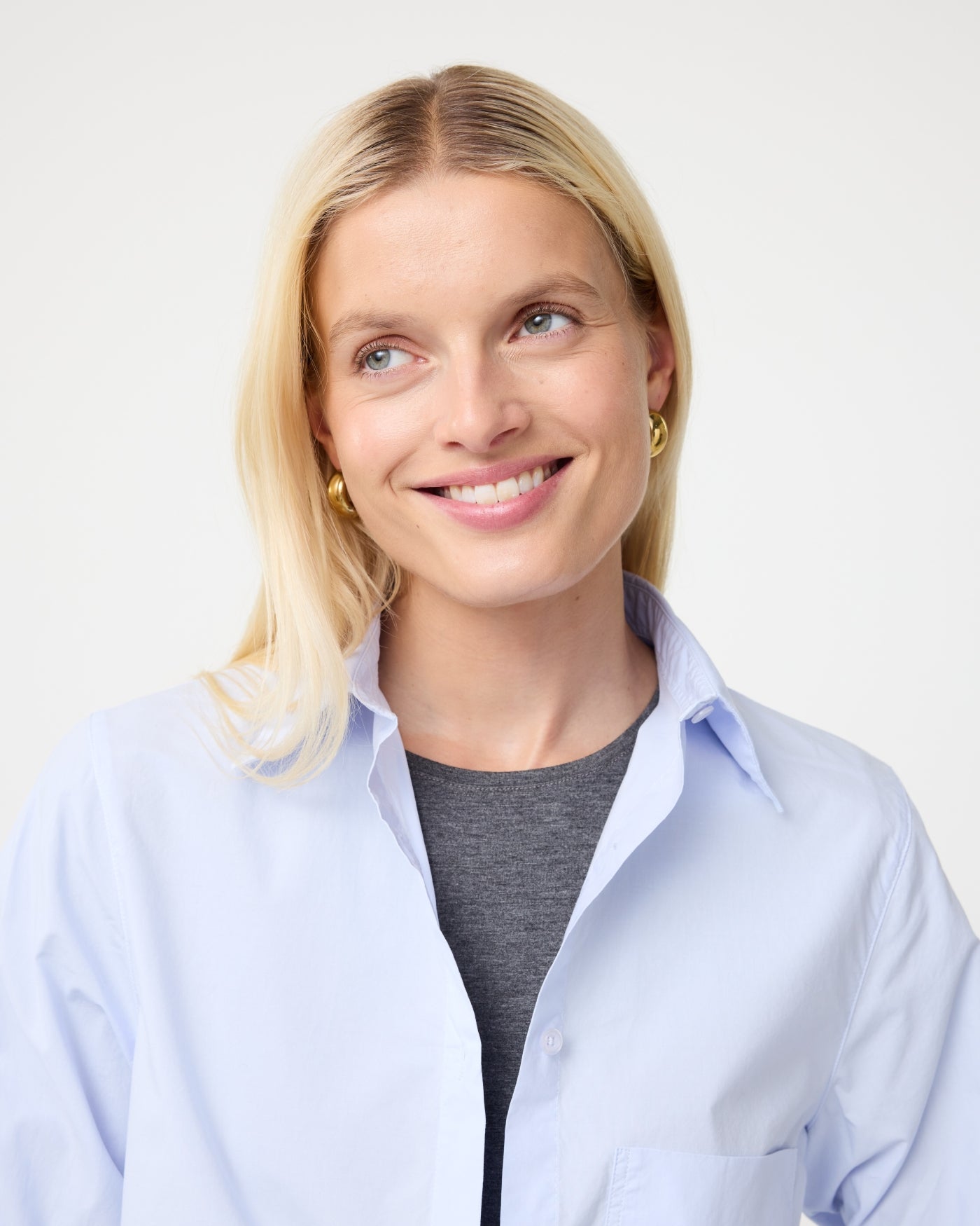 Lies Blouse | Oxford Blue