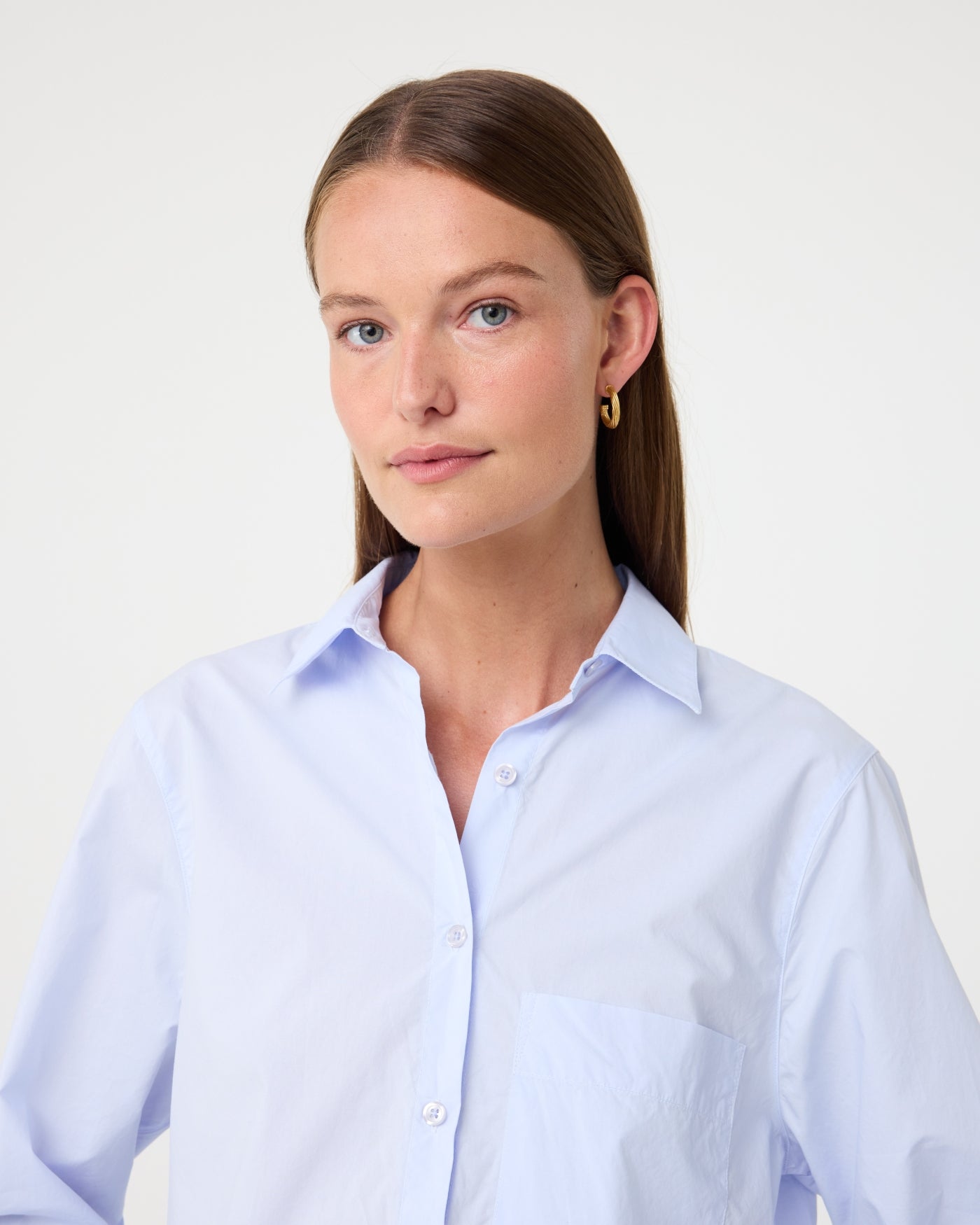 Lieve Blouse | Oxford Blue