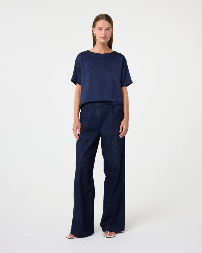 Nori Blouse | Night Blue