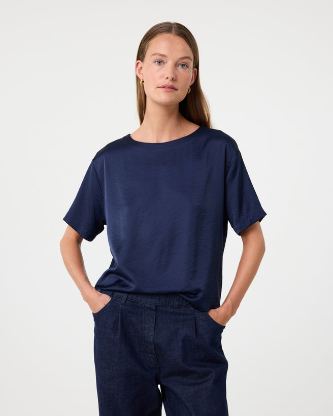 Nori Blouse | Night Blue