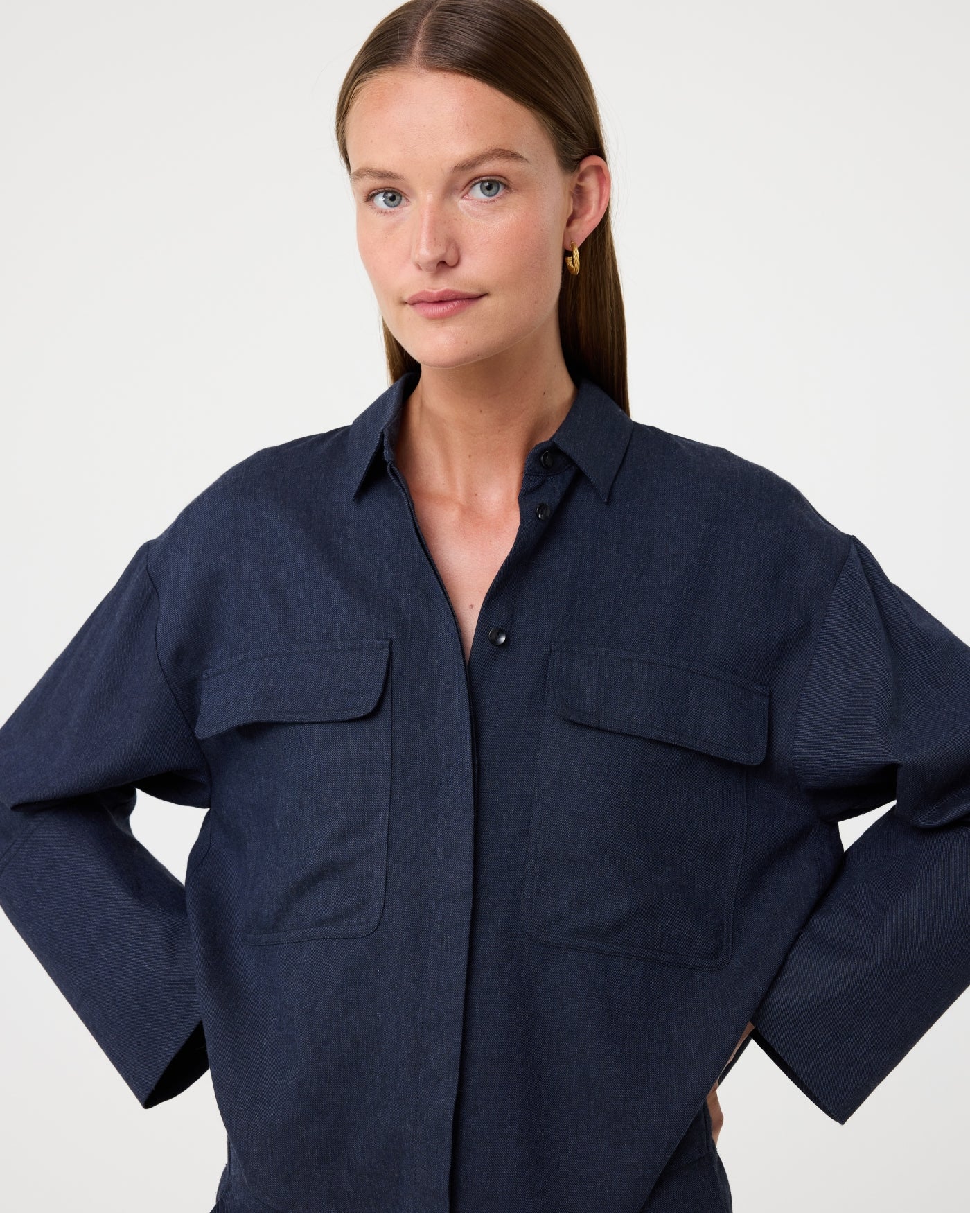 Cara Blouse | Night Blue