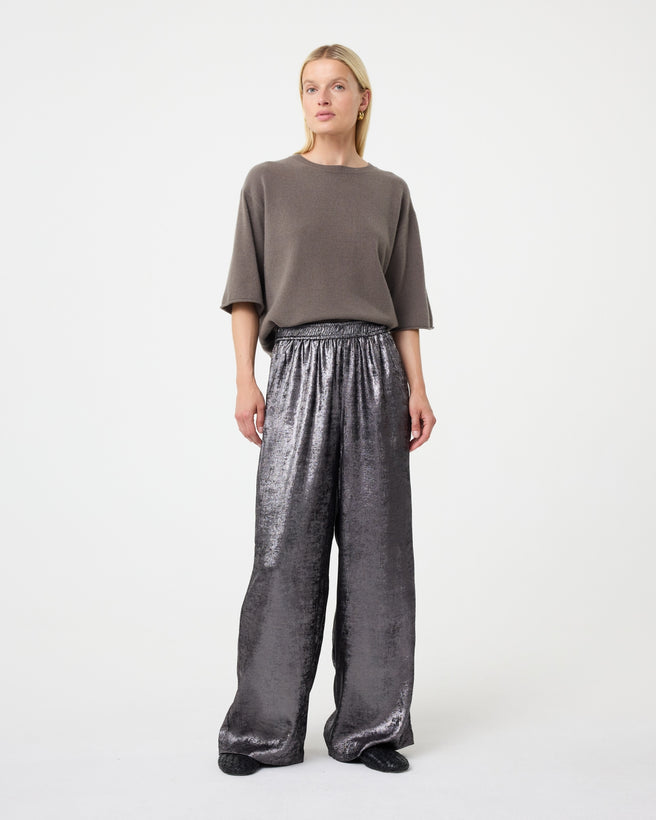 Metally Pants | Metallic Grey