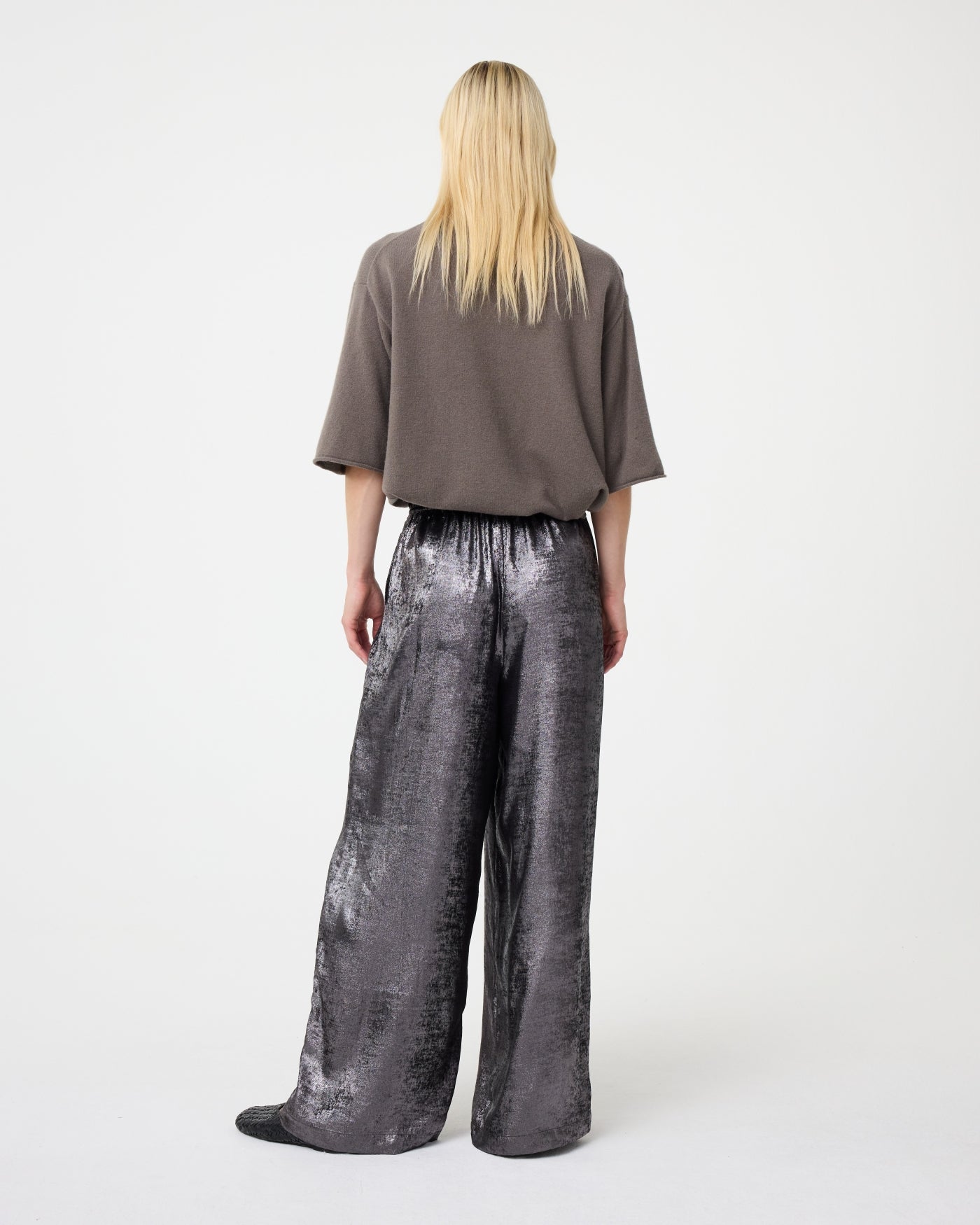 Metally Pants | Metallic Grey