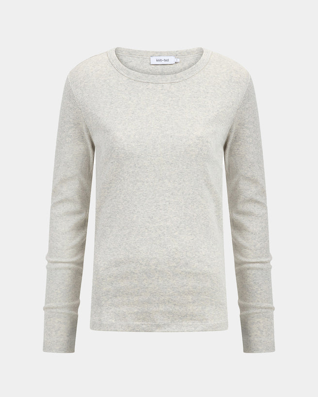 Kaley Top | Grey Melange