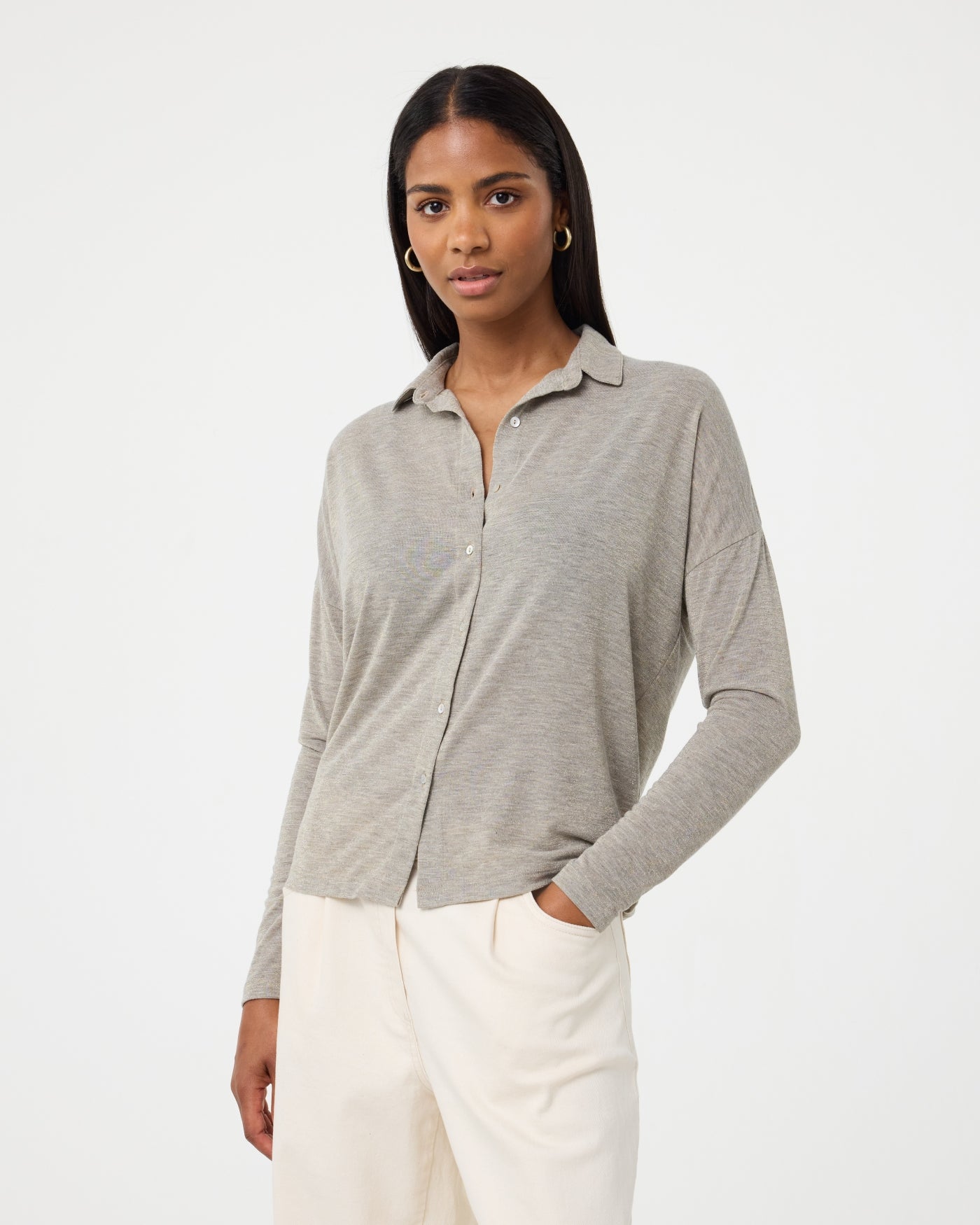 Penelope Blouse | Greige