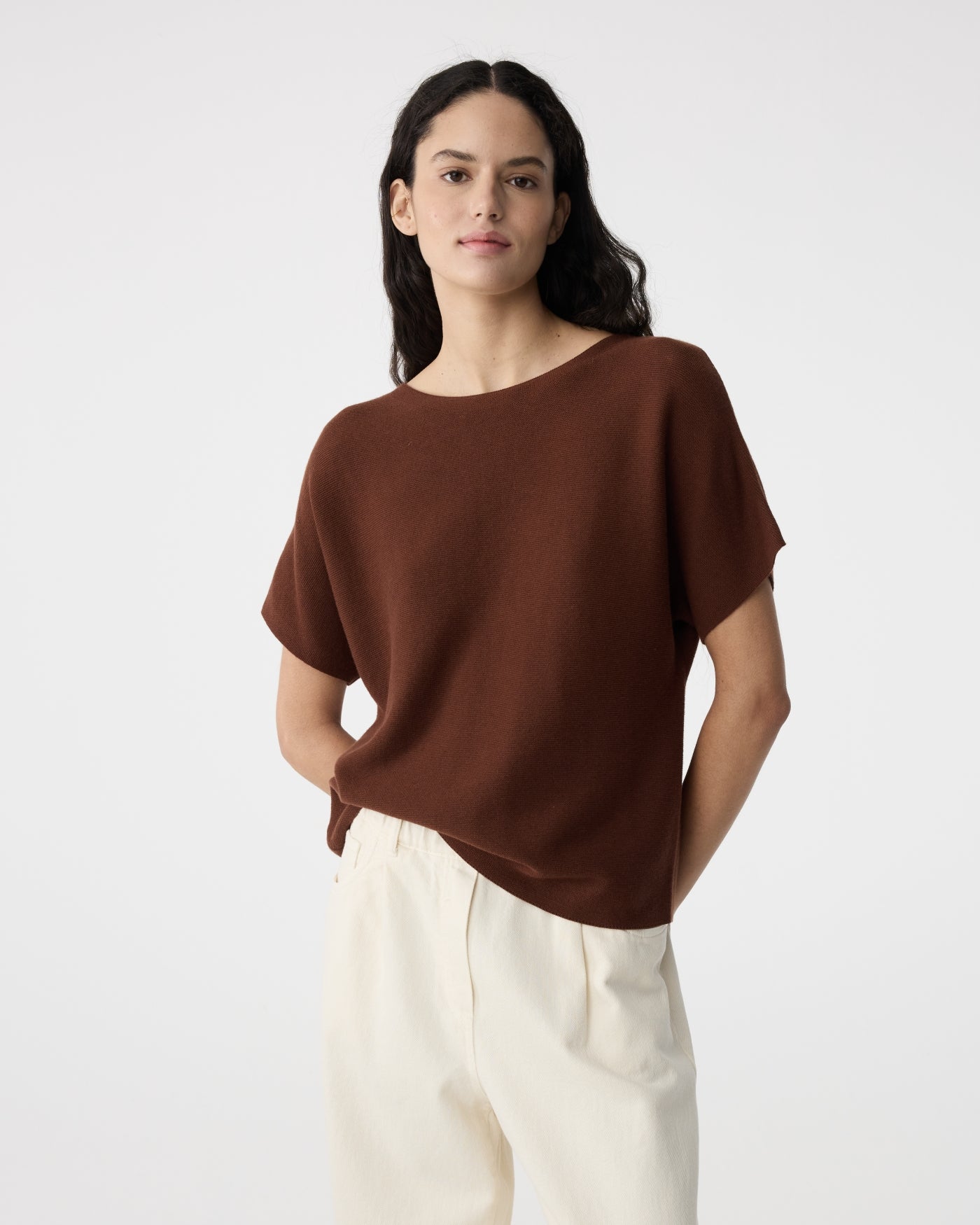 Eva Top | Mid Brown