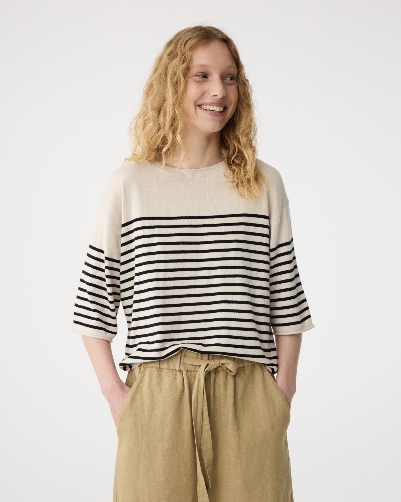 Merle T shirt | Creme Stripe